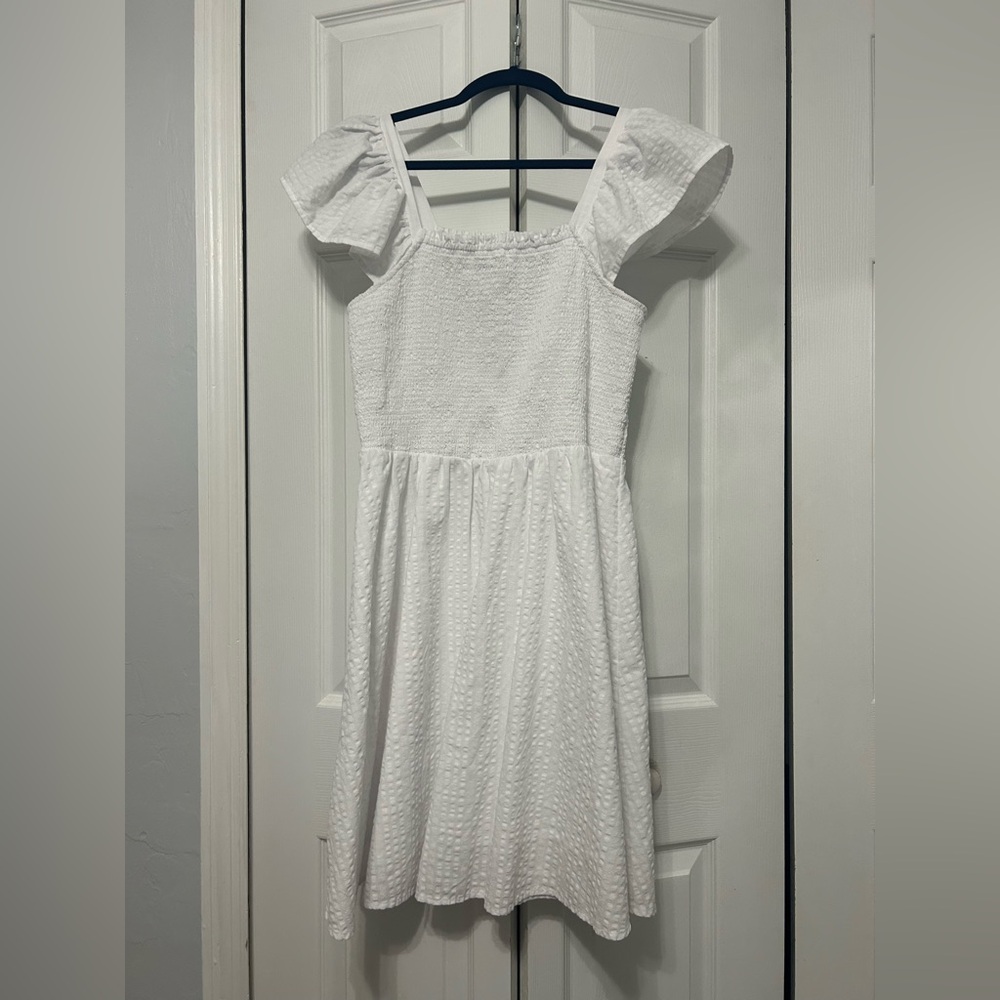 Old Navy White Textured Dress